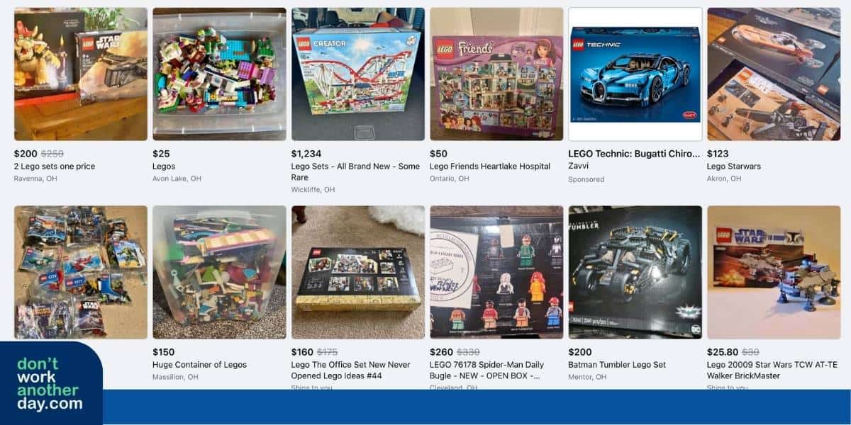 Flip Legos on eBay
